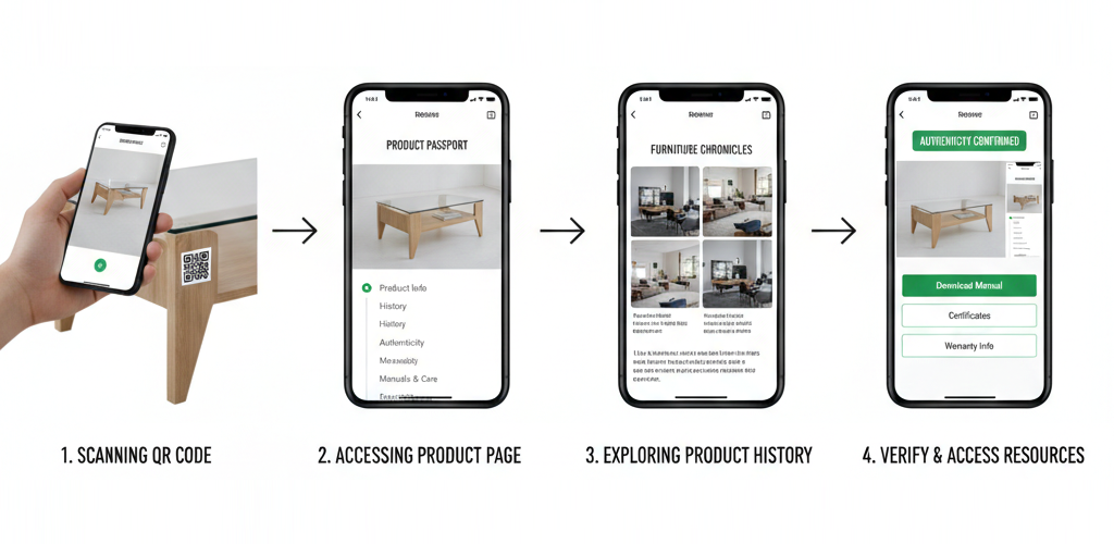 Product passport visualization